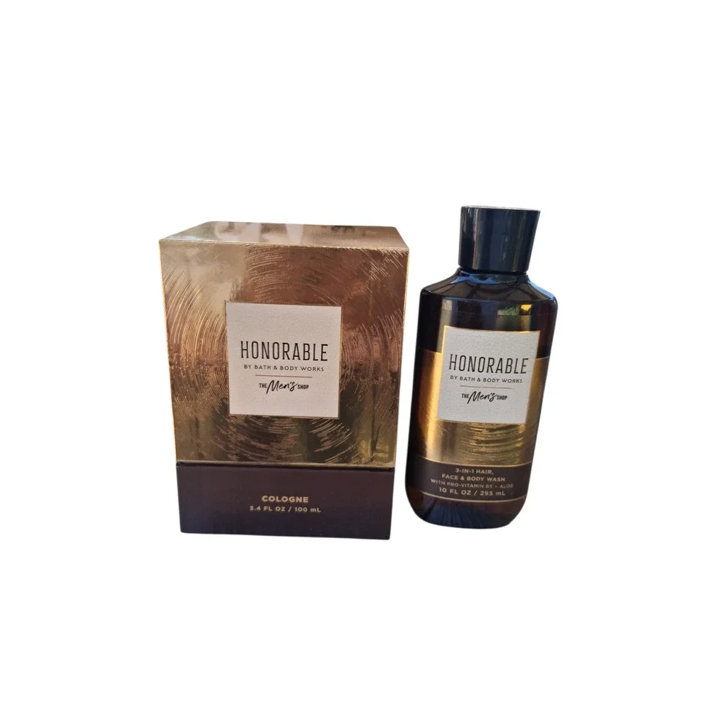 Rare Bath & Body Works Mens Honorable Cologne Spray & Body‎ Wash